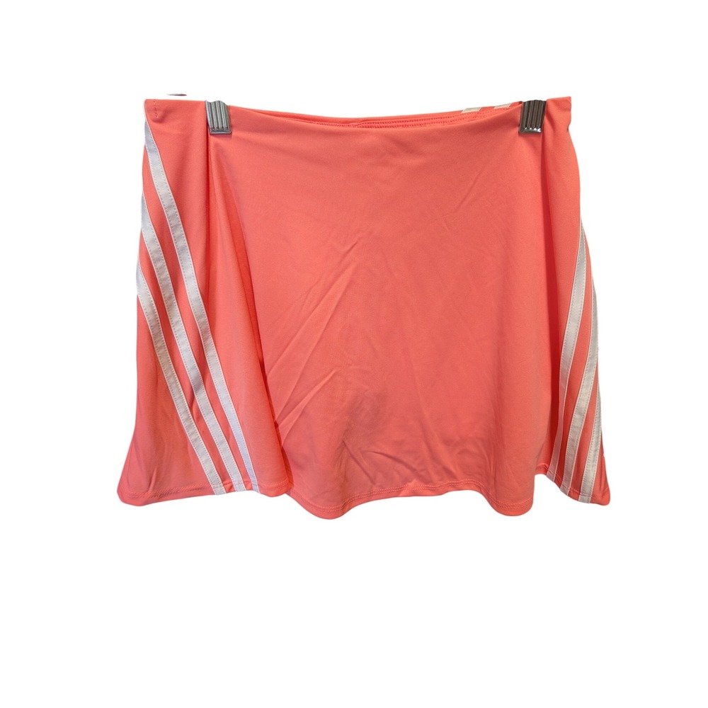 Adidas Girls Coral Pink 3-Stripe Athletic Tennis Skort Size XL 16